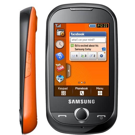 SAMSUNG CORBY GENIO S3650 TOUCHSCREEN ORANGE GSM UNLOCKED WHOLESALE CELL PHONES