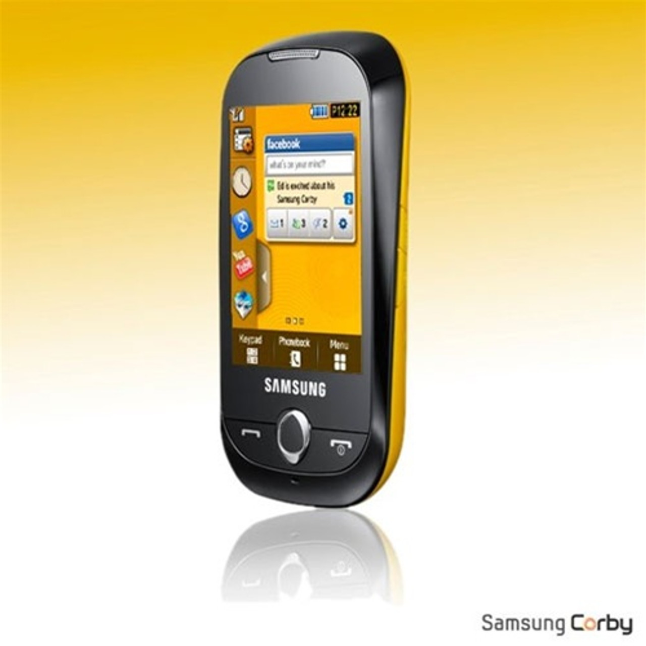 SAMSUNG CORBY GENIO S3650 TOUCHSCREEN YELLOW GSM UNLOCKED WHOLESALE CELL PHONES