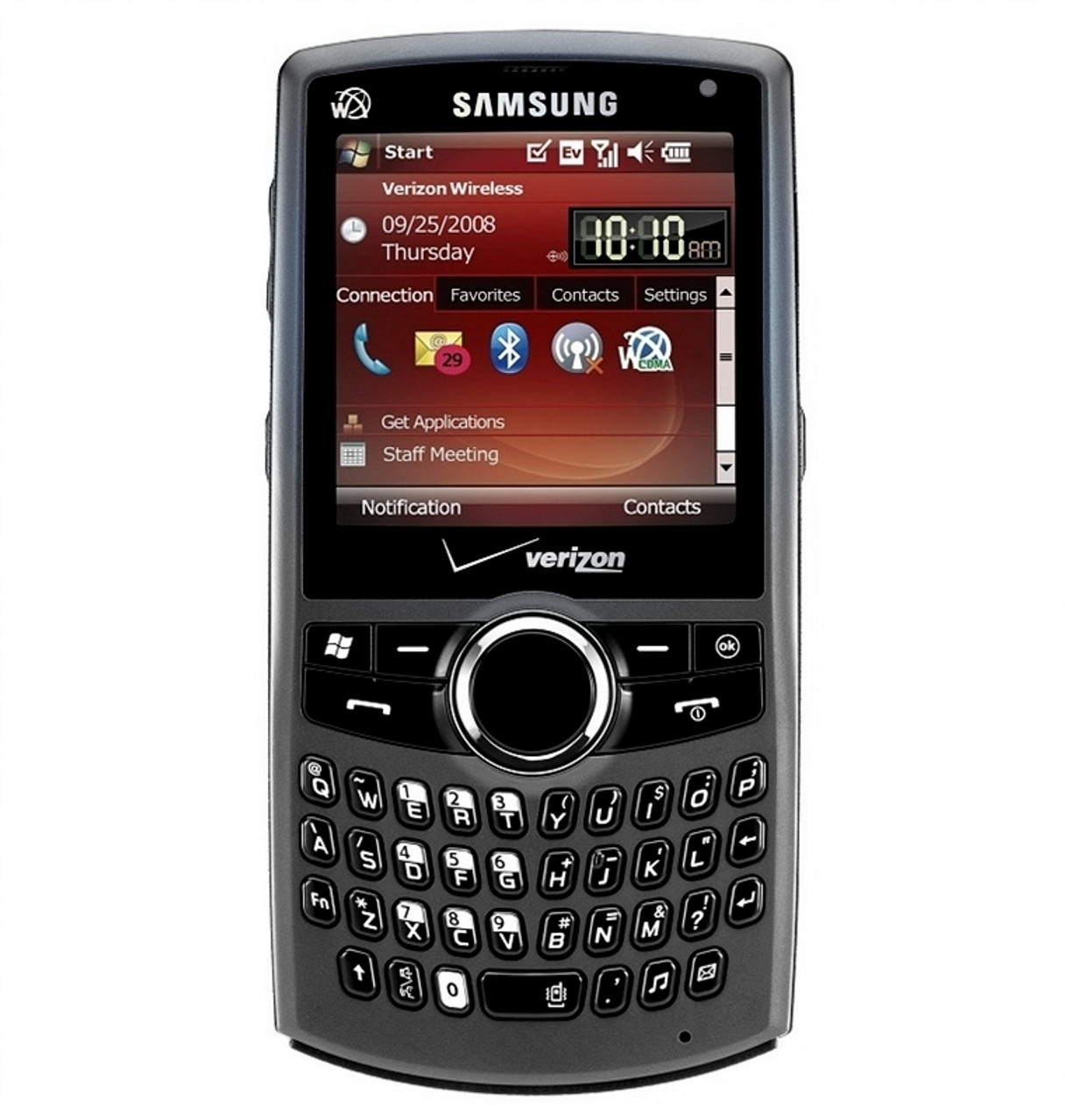 SAMSUNG SAGA I770 GRAY 3G WI-FI QWERTY KEYBOARD TOUCHSCREEN WINDOWS MOBILE 6.1 VERIZON PAGEPLUS CDMA & GSM UNLOCKED - FACTORY REFURBISHED