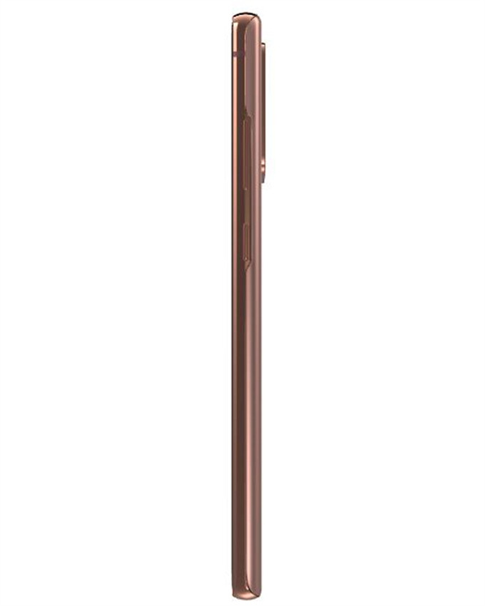 Wholesale Samsung Galaxy Note 20 N981U bronze 128GB 5G unlocked B/C stock bulk smartphone side view