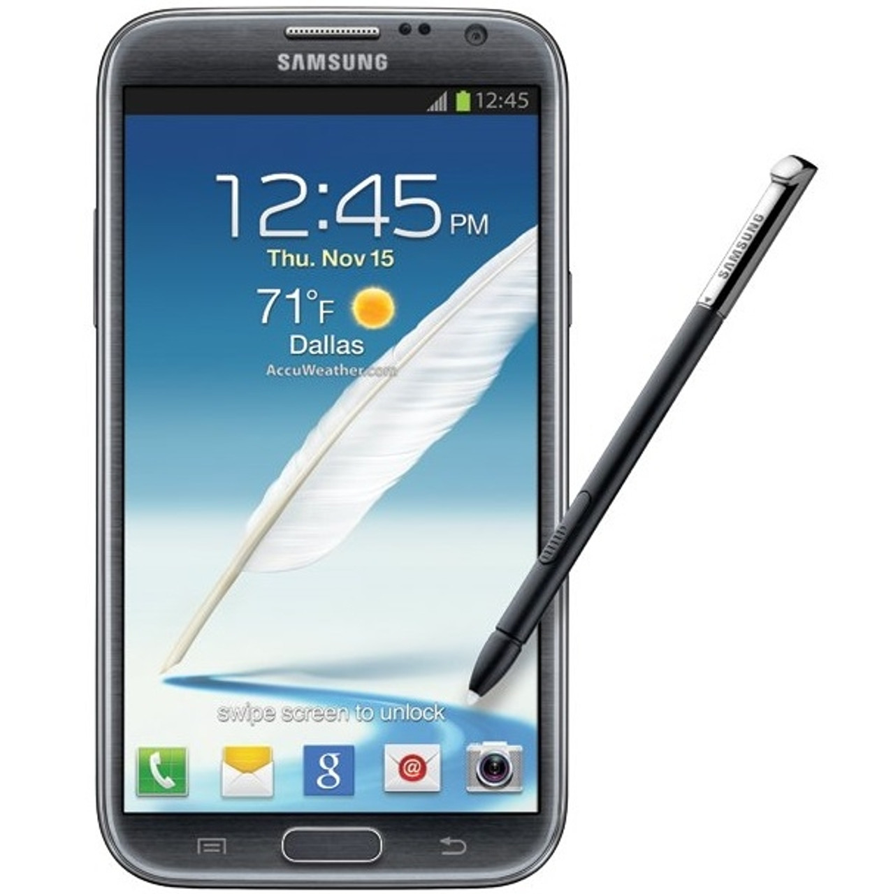 SAMSUNG NOTE II i605 TITANIUM 4G LTE WI-FI 8-MEGAPIXEL 2MP FRONT CAM 16GB 2GB RAM 1.6GHz QUAD-CORE 5.5" S-AMOLED HD GORILLA GLASS NFC ANDROID VERIZON - FACTORY REFURBISHED