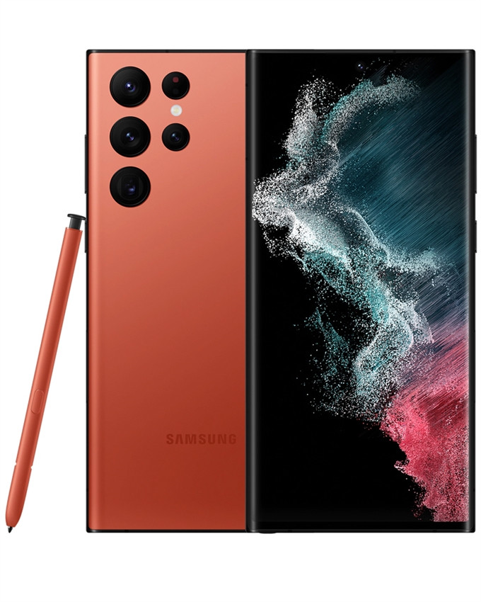 SAMSUNG GALAXY S22 ULTRA S908U RED 5G 128GB GSM/CDMA UNLOCKED - B-STOCK
