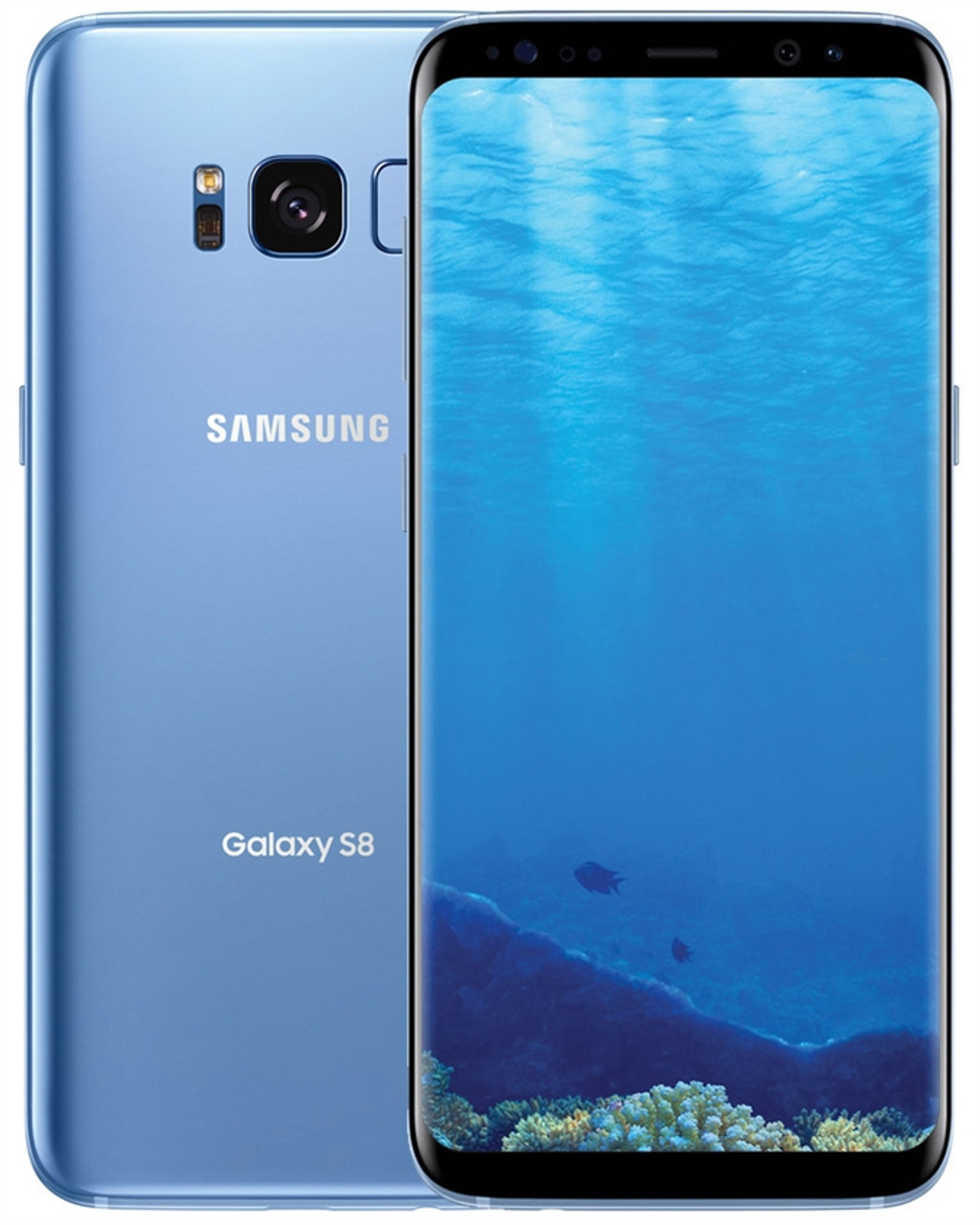 SAMSUNG GALAXY S8 DUOS G950FD 64GB CORAL BLUE 4G LTE GSM UNLOCKED - A-STOCK