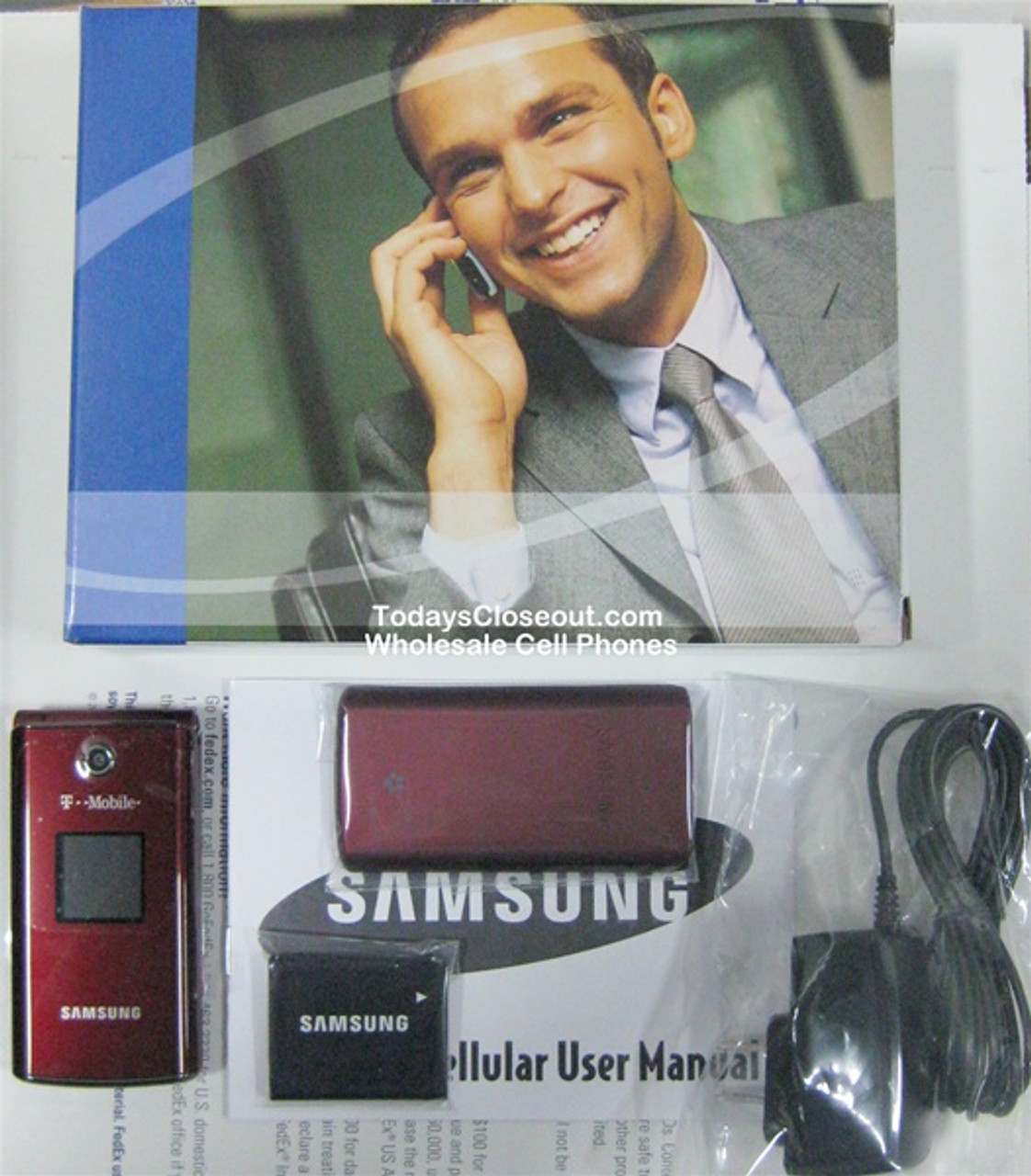 SAMSUNG T339 RED - GSM UNLOCKED WHOLESALE CELL PHONES - CARRIER RETURNS A-STOCK