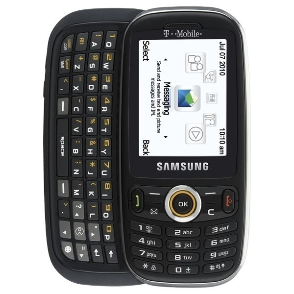 SAMSUNG T369 BLACK QWERTY SLIDER T-MOBILE GSM UNLOCKED WHOLESALE CELL PHONES - CARRIER RETURNS A-STOCK