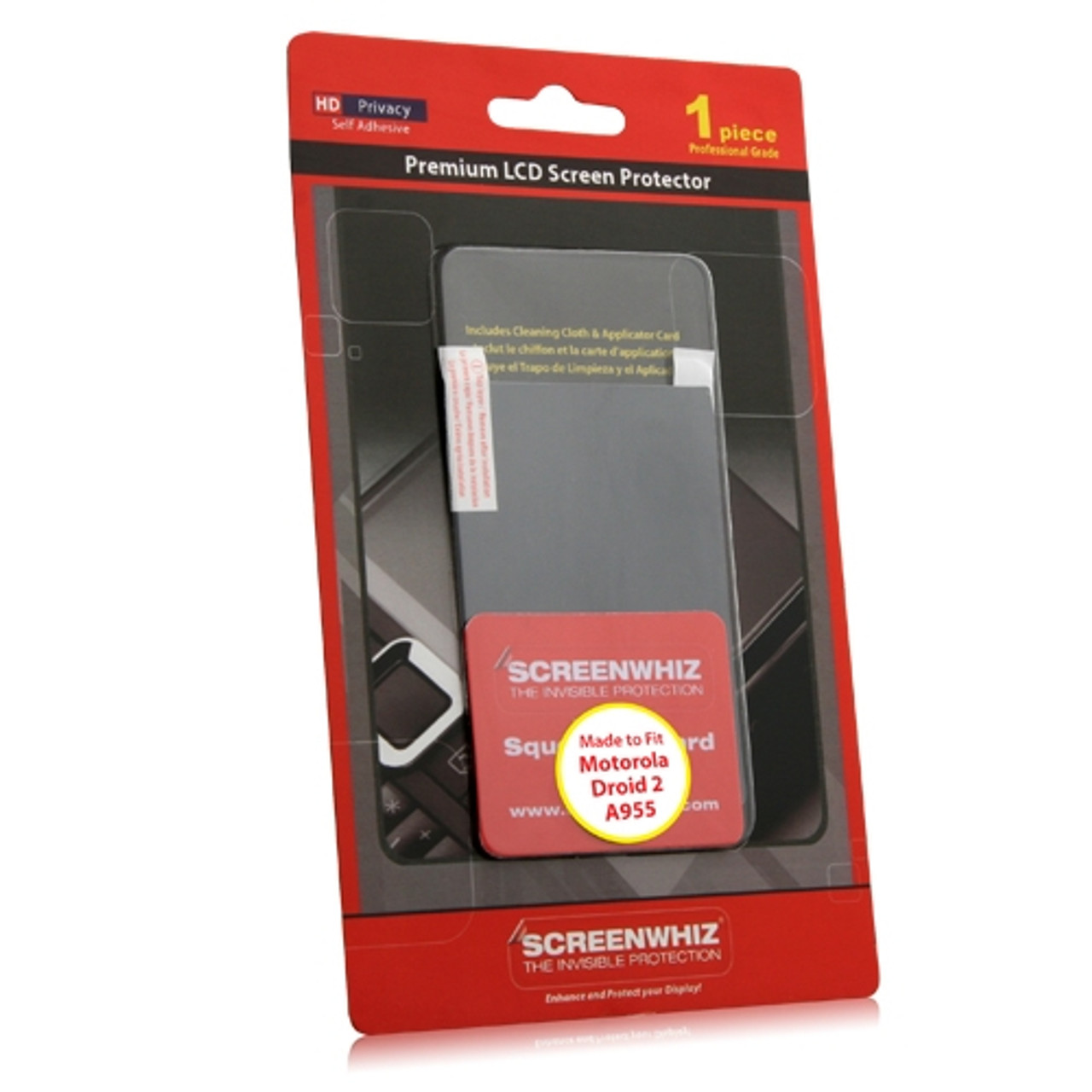 SCREENWHIZ HD PRIVACY SCREEN PROTECTOR FOR LG FATHOM VS750 WHOLESALE RETAIL PACKAGE