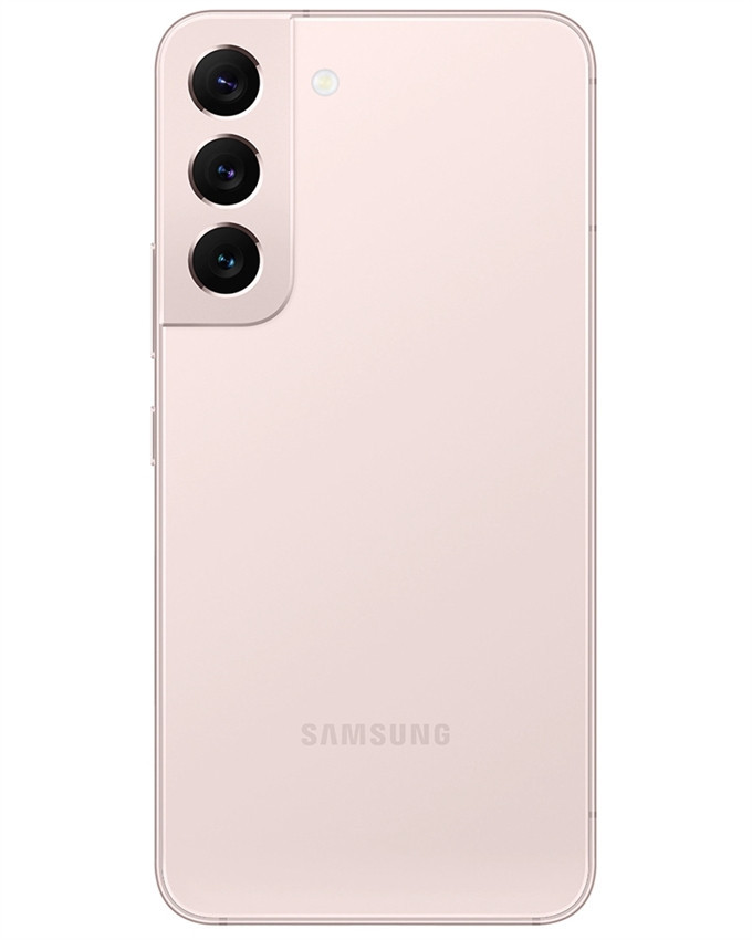 Wholesale Samsung Galaxy S22 pink gold 128GB unlocked a stock bulk smartphone back view