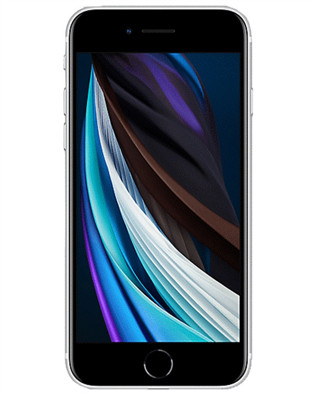 Bulk iPhone SE 2020 white 128GB unlocked smartphone A+ stock front view