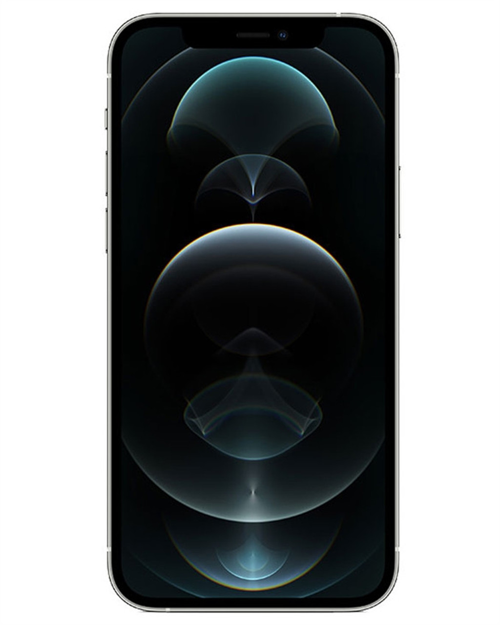 Bulk iPhone 12 Pro silver 128GB unlocked smartphone A+ stock front view