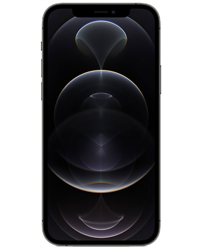 Bulk iPhone 12 Pro graphite 128GB unlocked smartphone A+ stock front view