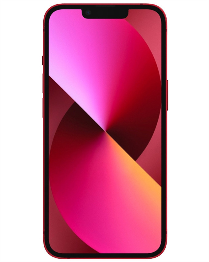 Bulk iPhone 13 red 256GB unlocked smartphone A+ stock front view