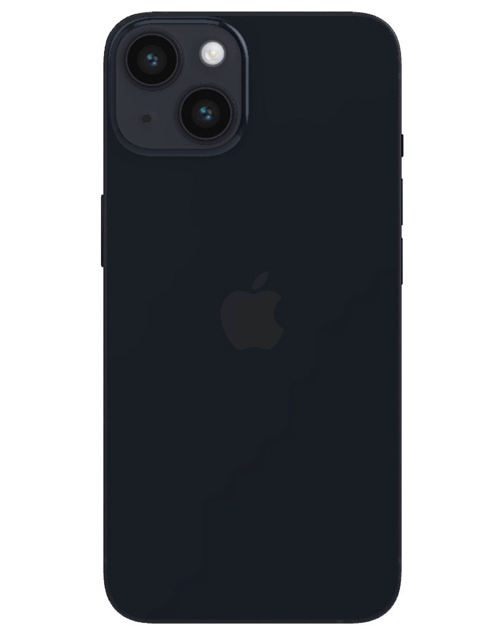 Bulk new iPhone 14 Plus black 128GB unlocked smartphone back view