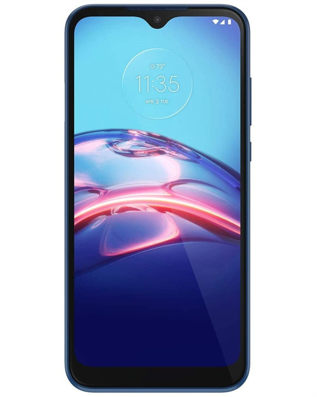 Bulk Motorola Moto E 2020 navy 32GB unlocked smartphone A+ stock front view