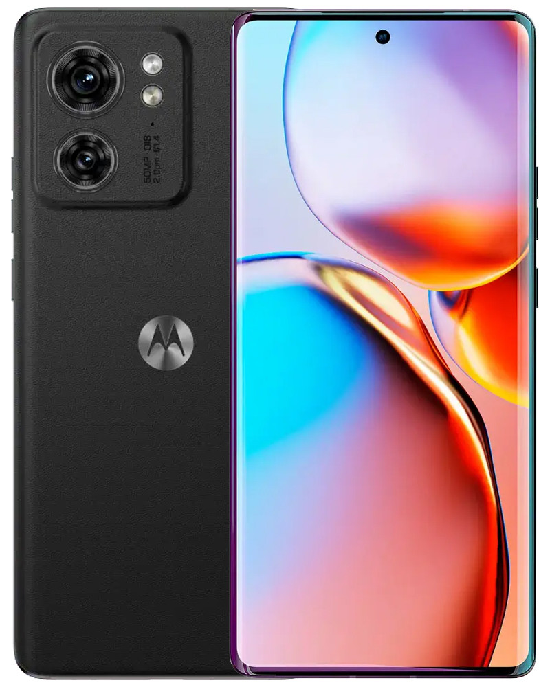 Bulk Motorola Edge 2023 black 256GB unlocked smartphone A+ stock main view