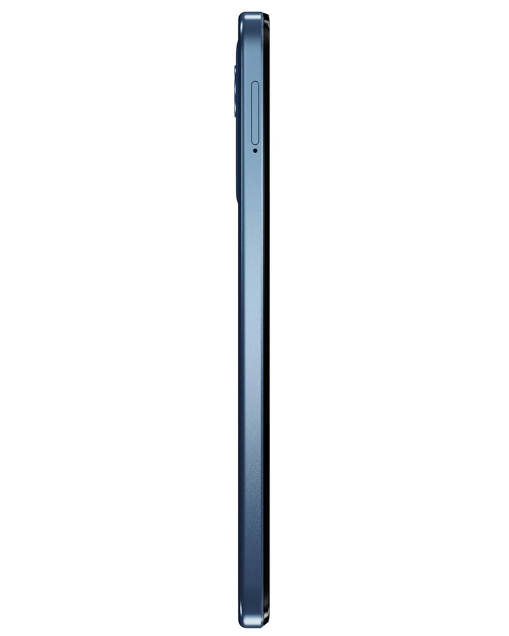 Wholesale Motorola Moto G Play 2024 blue 64GB unlocked bulk smartphone side view A+ stock