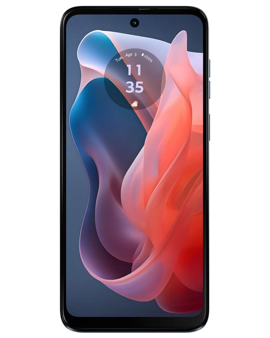 Wholesale Motorola Moto G Play 2024 blue 64GB unlocked bulk smartphone front view A+ stock