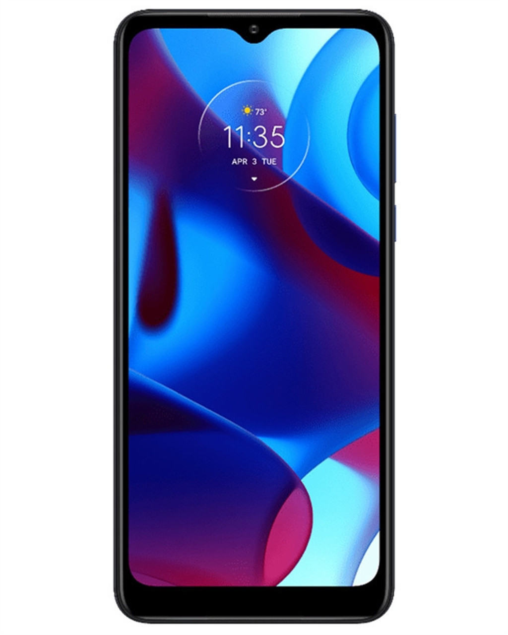 Wholesale Motorola Moto G Pure indigo blue 32GB unlocked bulk smartphone front view A+ stock