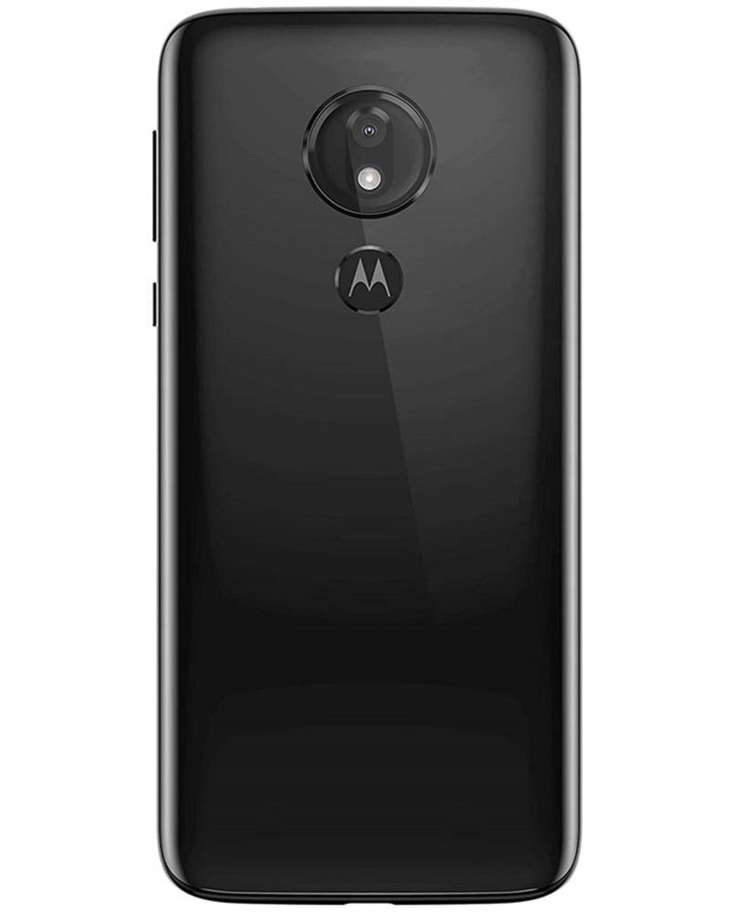 Back view of wholesale Motorola Moto G7 Power ceramic black 32GB unlocked A+ stock bulk smartphone