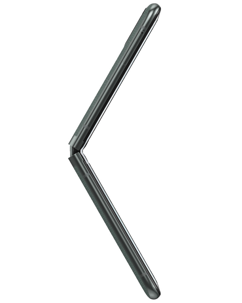 Side view of wholesale Motorola Razr 2023 5G sage green 128GB unlocked A+ stock bulk phone