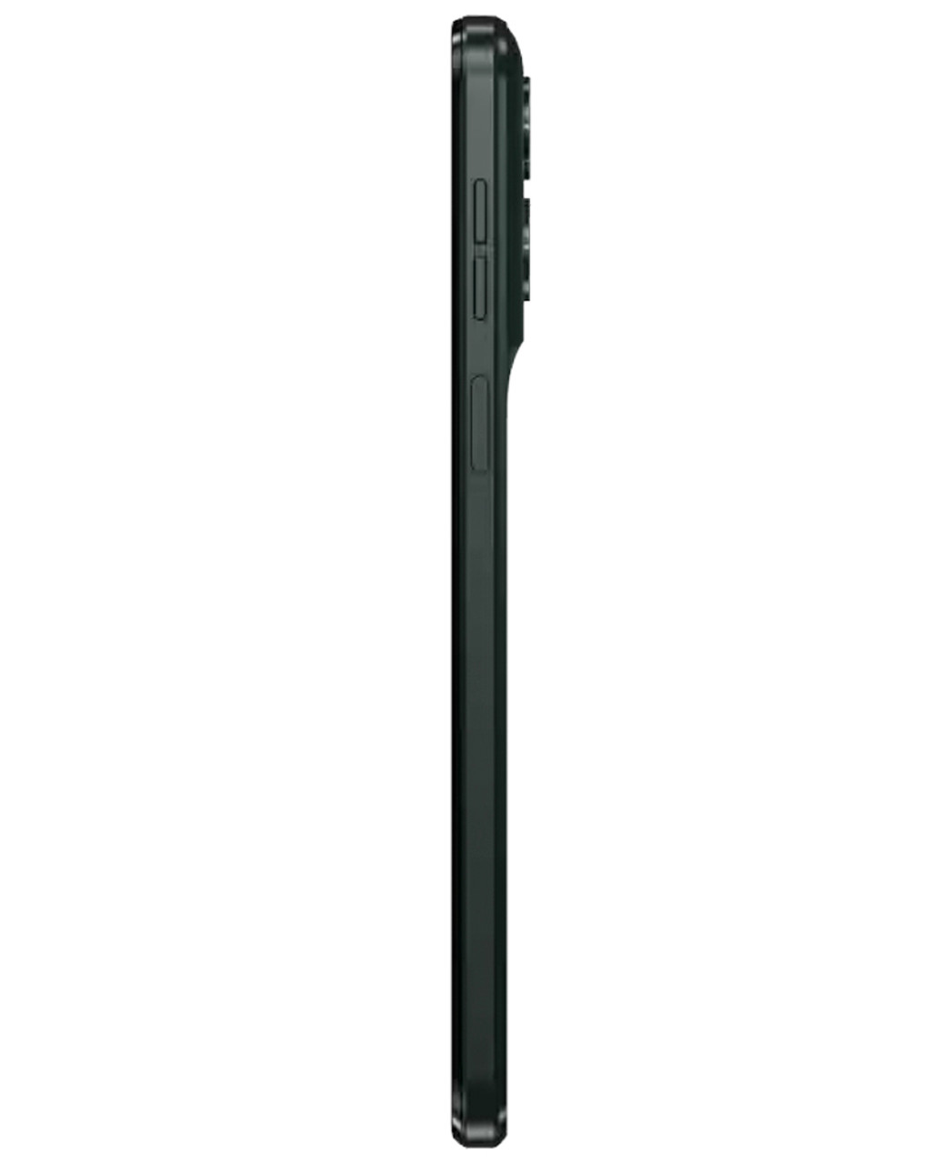 Side view of wholesale Motorola Razr 2025 5G Gibraltar Sea Blue 256GB unlocked A+ stock smartphone