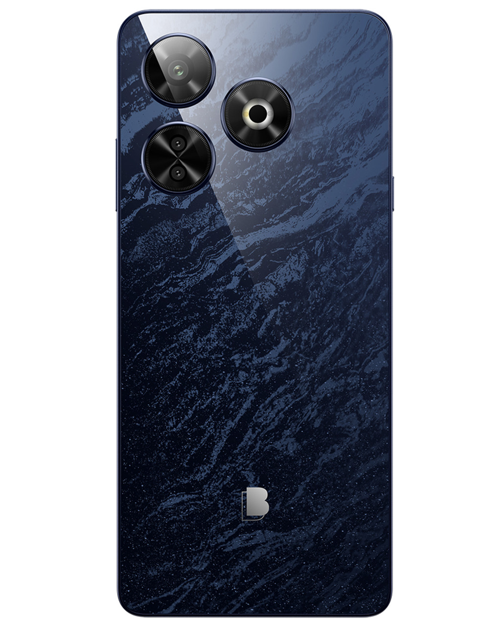 Back view of bulk BLU G84 blue 256GB 4G LTE unlocked A+ stock wholesale phone