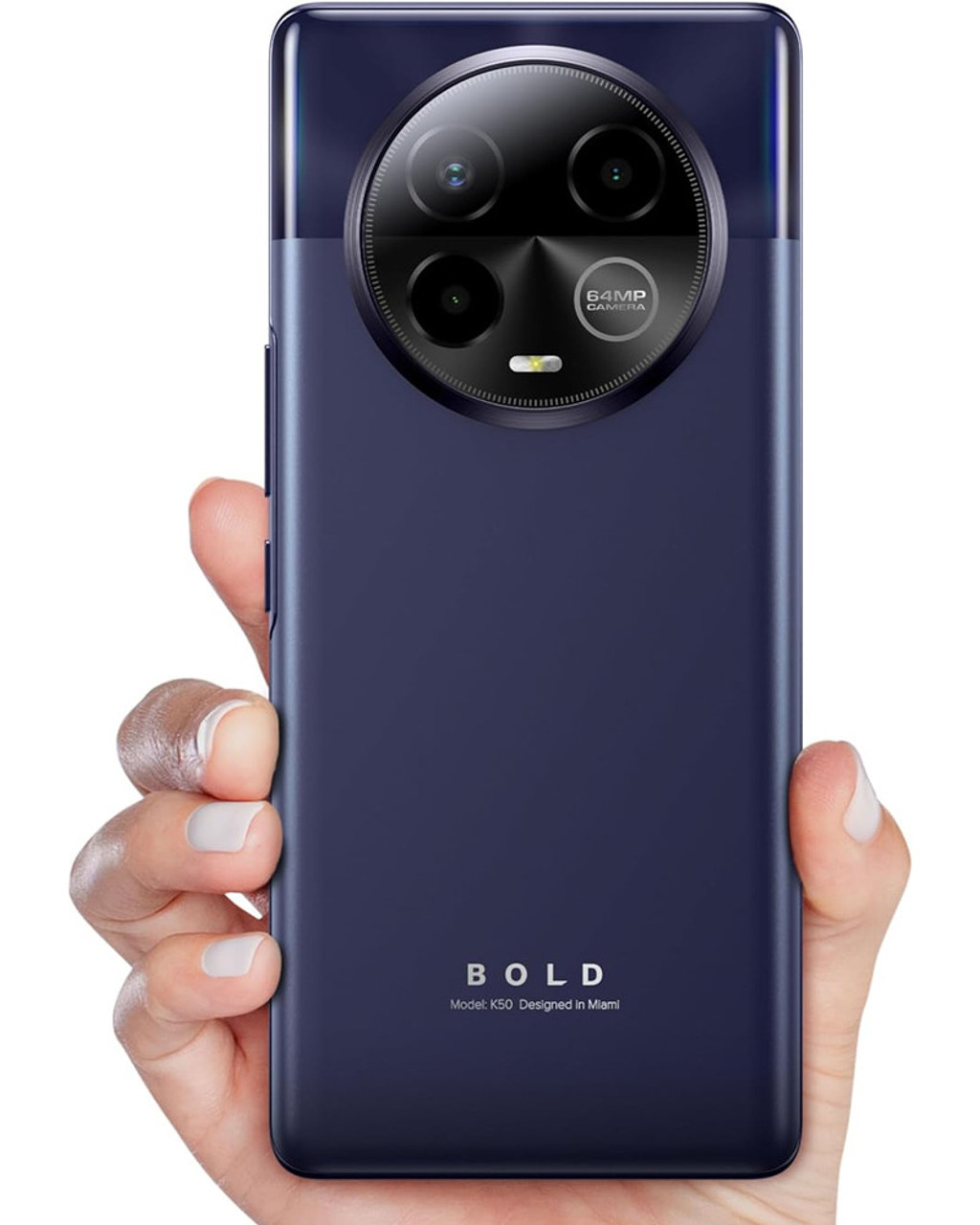 Bulk BLU K50 256GB purple 5G unlocked A+ stock wholesale smartphone back view