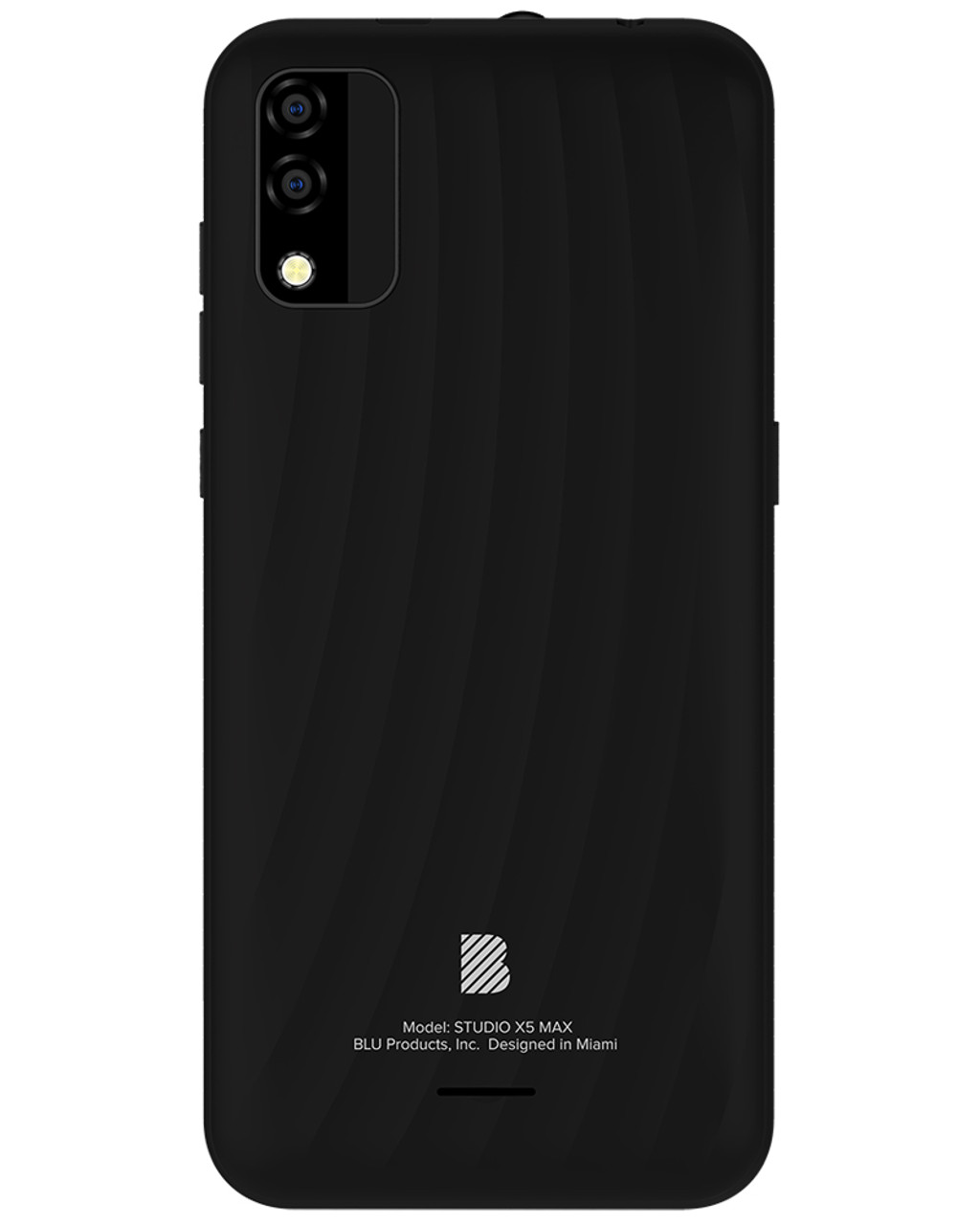 Wholesale BLU Studio X5 Max black 32GB 4G LTE unlocked A+ stock bulk smartphone back view