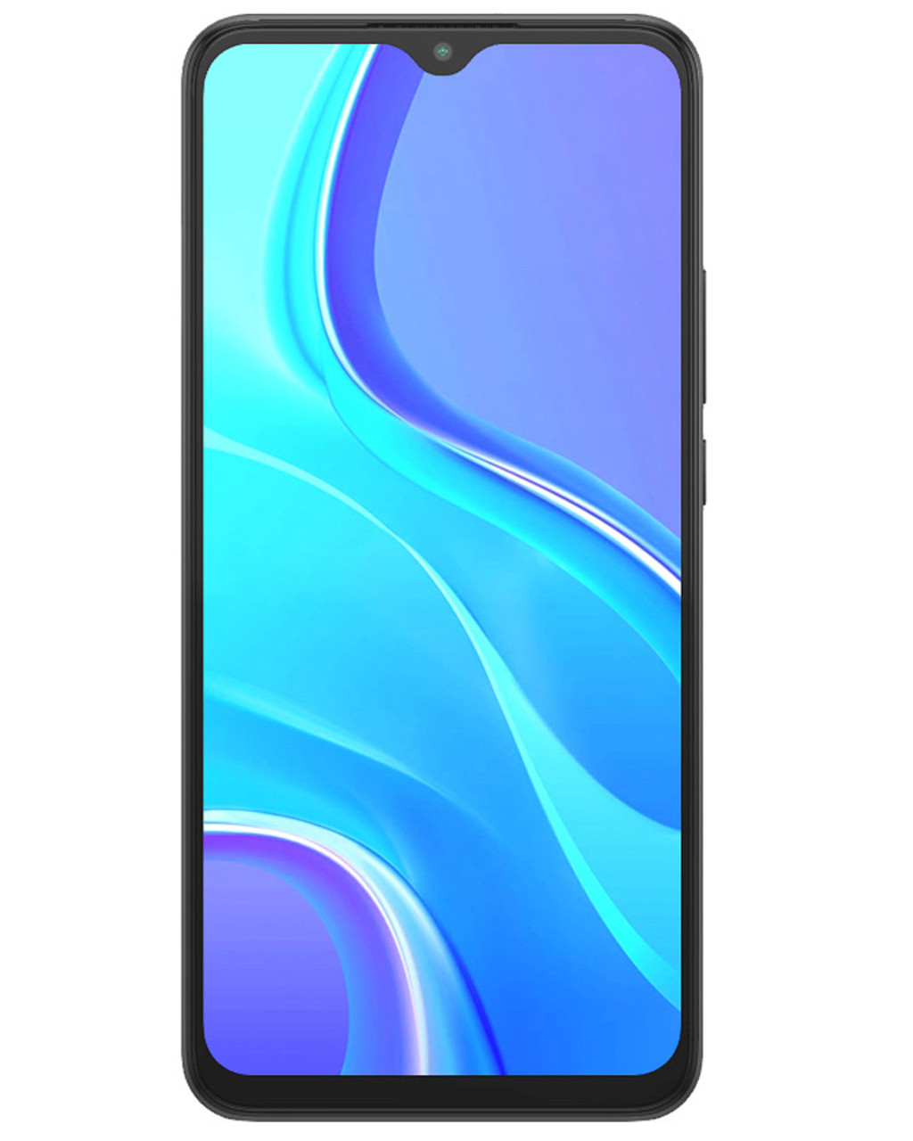 Bulk Xiaomi Redmi 9 gray 64GB 4G LTE unlocked A+ stock bulk smartphone front view