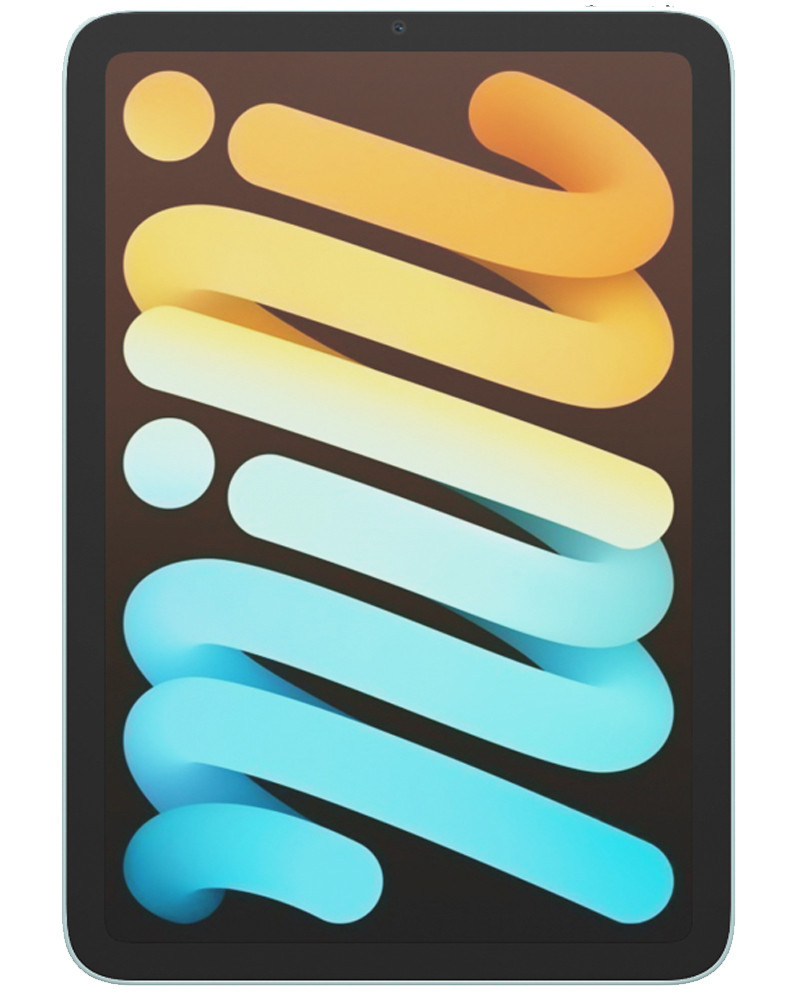 Bulk iPad Mini A17 Pro blue 128GB Wi-Fi A+ stock bulk tablet front view