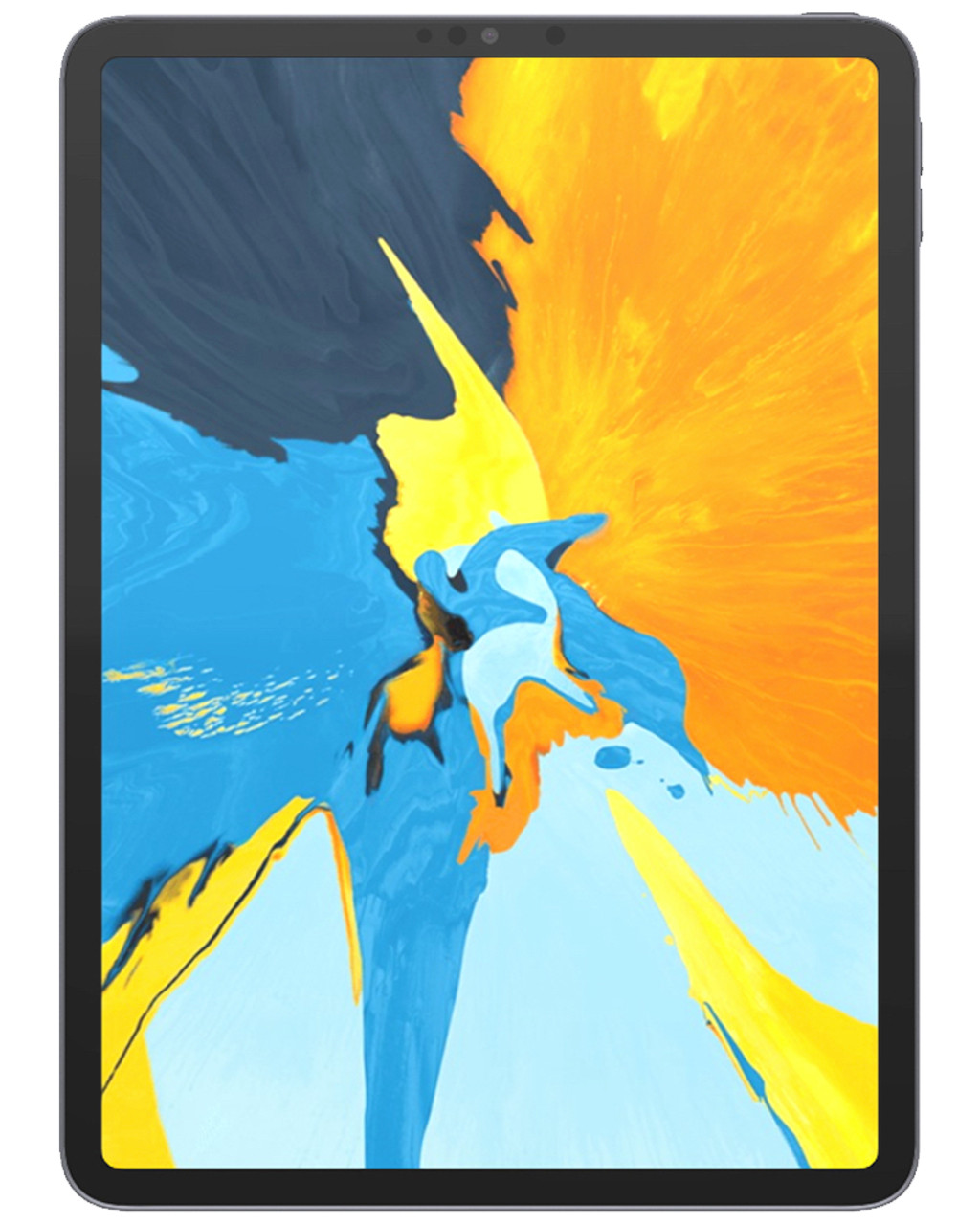 Wholesale iPad Pro 11 2018 space gray 64GB 4G LTE unlocked A+ stock bulk tablet front view