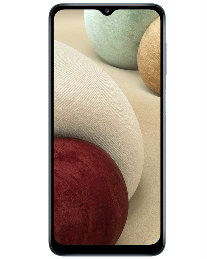 Wholesale Samsung Galaxy A12 black 32GB unlocked b stock bulk smartphone front view