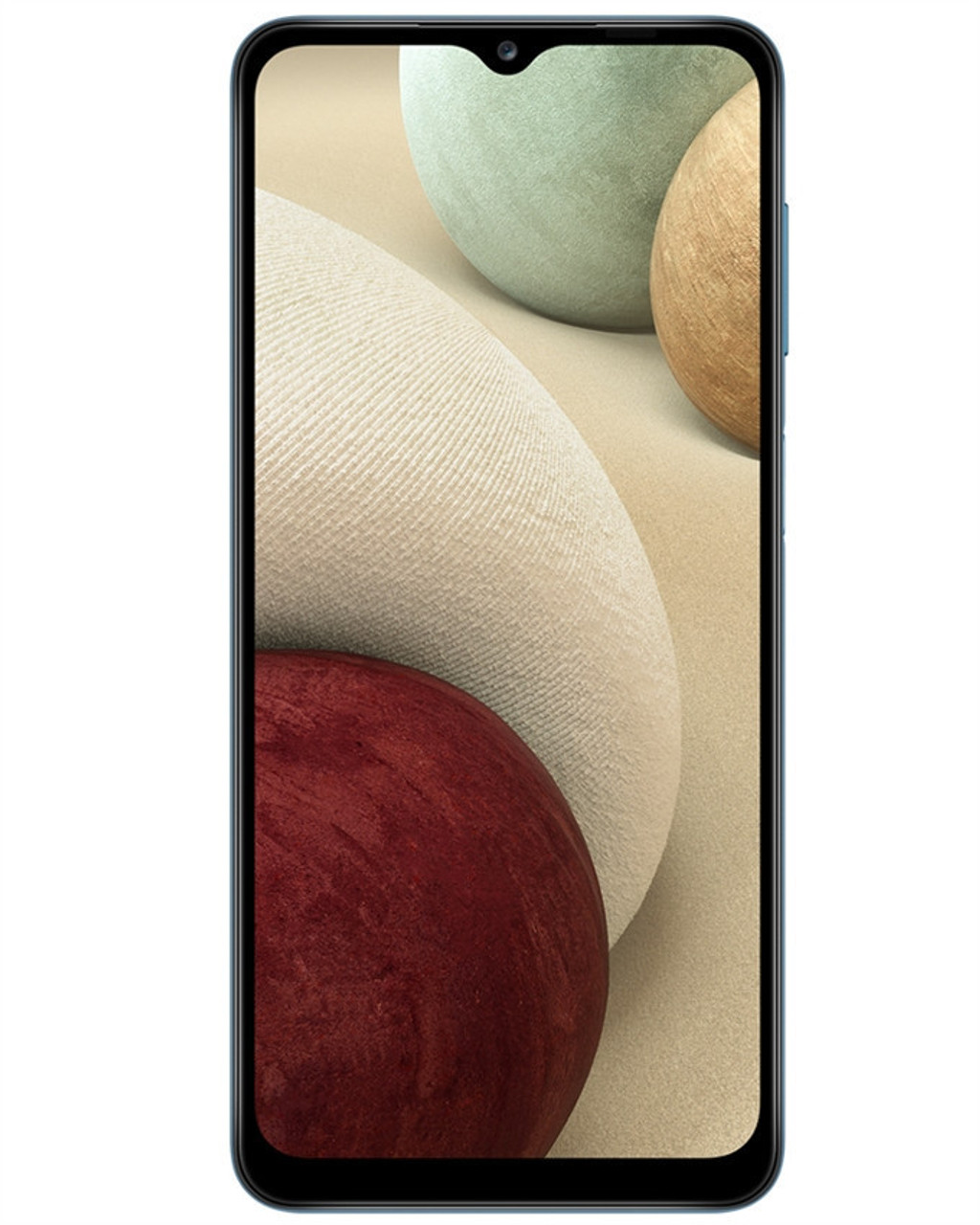 Wholesale Samsung Galaxy A12 black 32GB unlocked c stock bulk smartphone front view