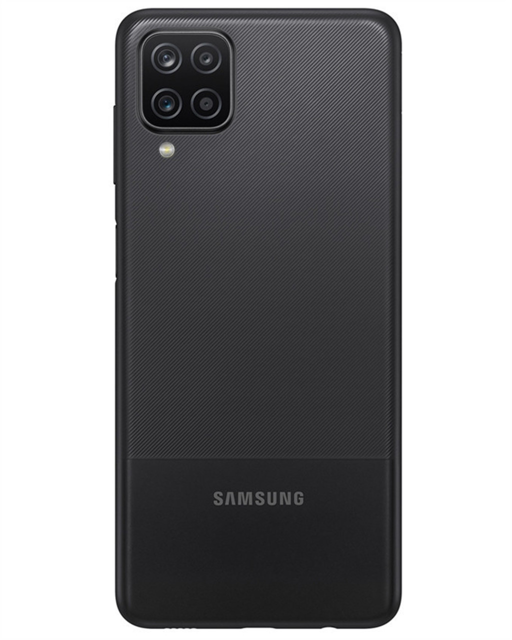 Wholesale Samsung Galaxy A12 black 32GB unlocked c stock bulk smartphone back view