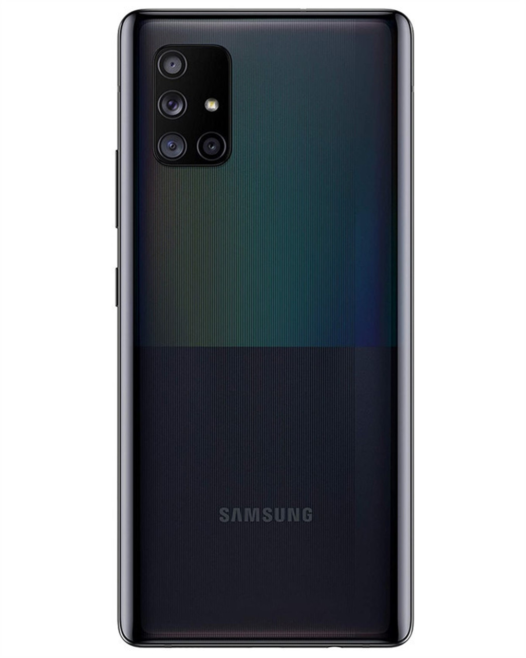 Wholesale Samsung Galaxy A71 5G A716U black 128GB unlocked c/d stock bulk smartphone back view