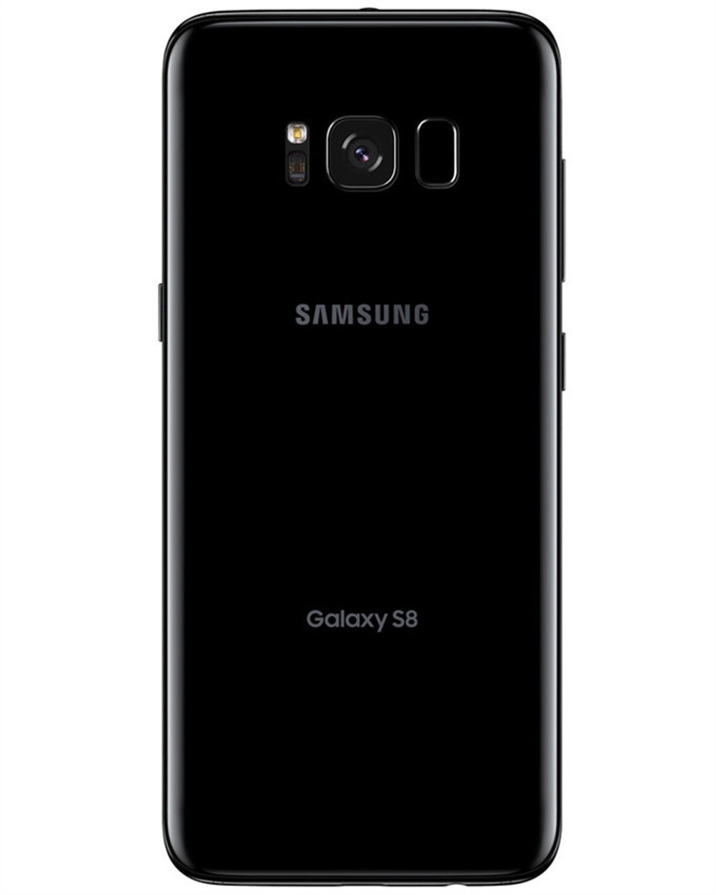 Wholesale Samsung Galaxy S8 G950U midnight black 64GB 4G LTE unlocked A/B stock bulk smartphone back view