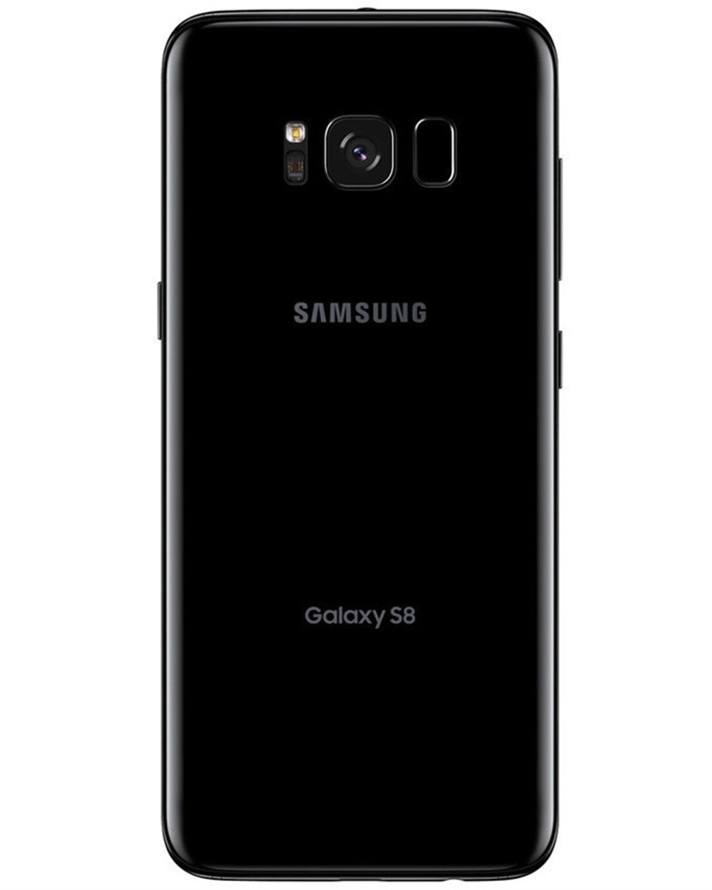 Wholesale Samsung Galaxy S8 G950U midnight black 64GB 4G LTE unlocked C/D stock bulk smartphone back view