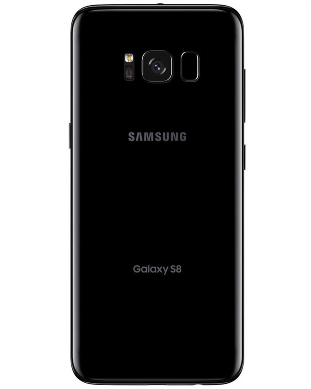 Wholesale Samsung Galaxy S8 G950U midnight black 64GB 4G LTE unlocked C/D stock bulk smartphone back view