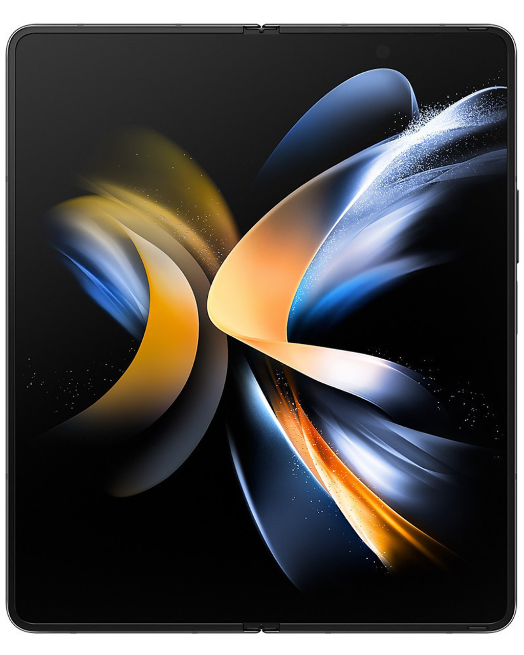 Wholesale Samsung Galaxy Z Fold4 black 512GB 5G unlocked B/C stock bulk smartphone front view