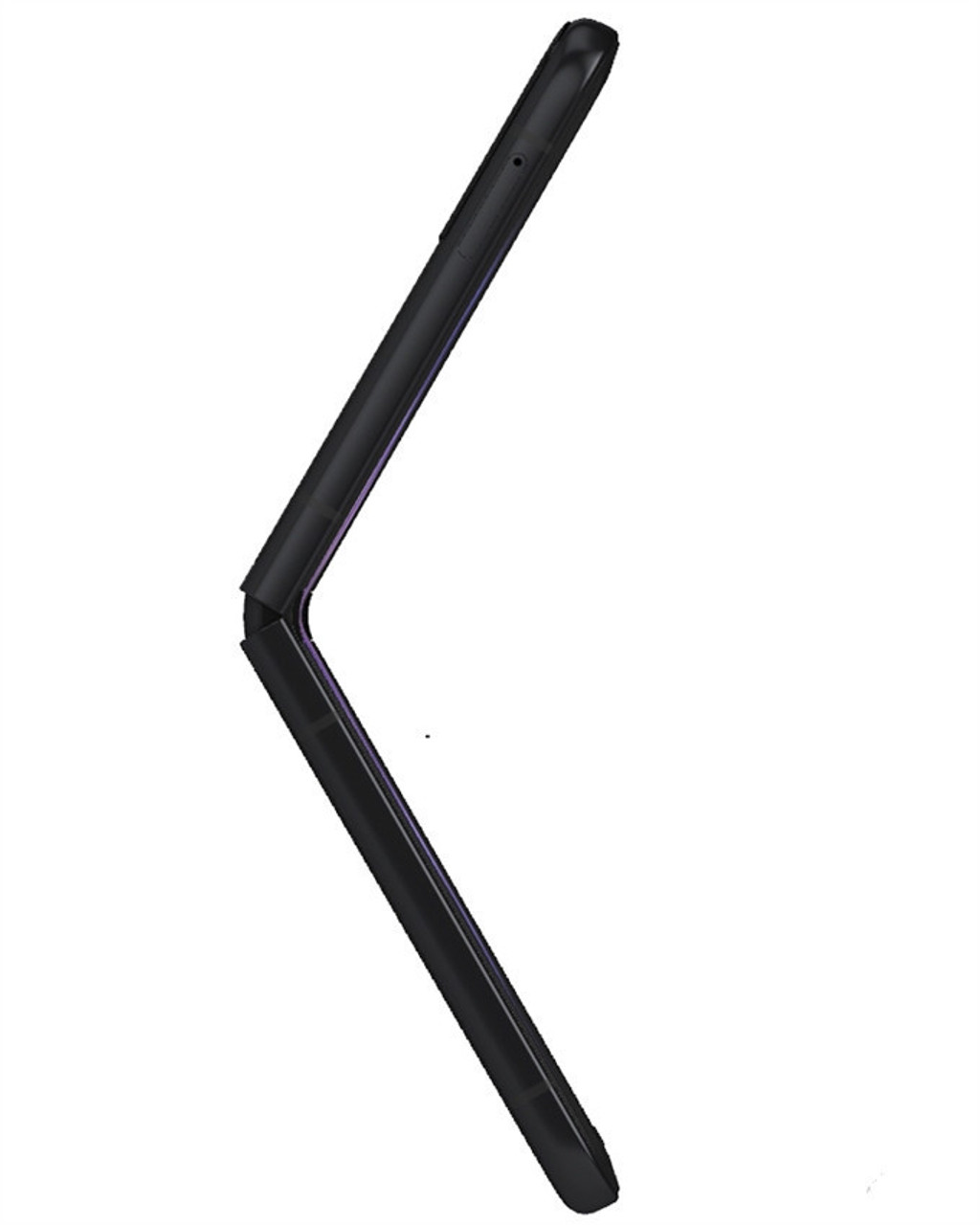 Wholesale Samsung Galaxy Z Fold3 F926U black 256GB 5G unlocked B/C stock bulk smartphone side view