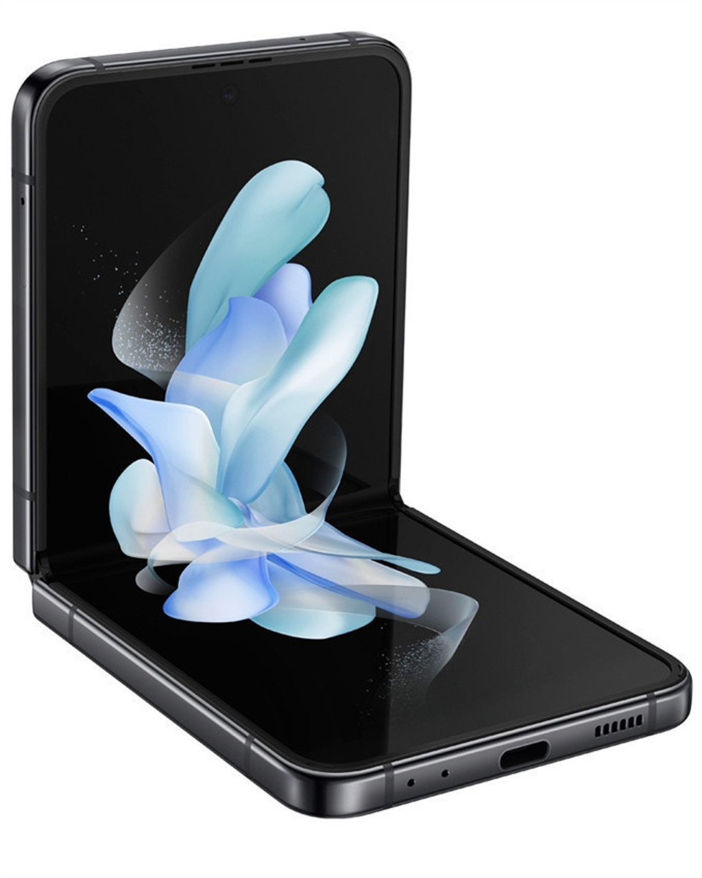 Wholesale Samsung Galaxy Z Flip4 graphite 128GB 5G unlocked B stock bulk smartphone flip view