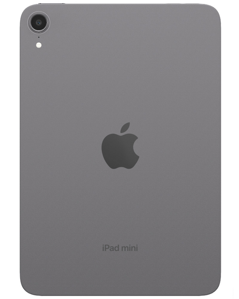 Bulk iPad Mini A17 Pro space gray 128GB Wi-Fi A+ stock bulk tablet back view