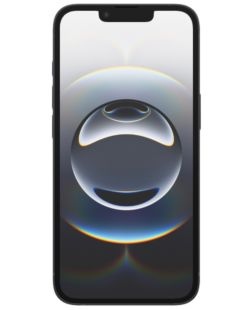 Wholesale iPhone 16e black 128GB 5G unlocked A stock bulk smartphone front view