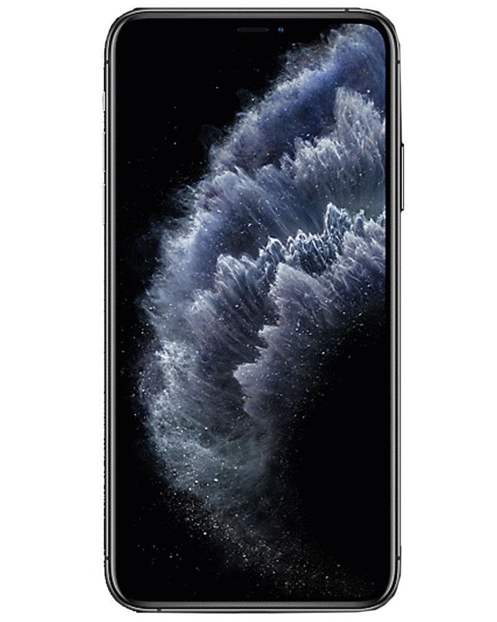 Wholesale iPhone 11 Pro Max gray 256GB 4G LTE unlocked A stock bulk smartphone front view