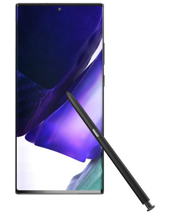 Wholesale Samsung Galaxy Note 20 Ultra N986U mystic black 128GB 5G unlocked C stock bulk smartphone front view