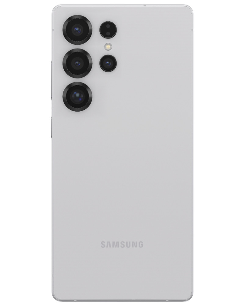 Wholesale Samsung Galaxy S25 Ultra titanium white silver 256GB 5G unlocked, A stock — bulk smartphone lot back view