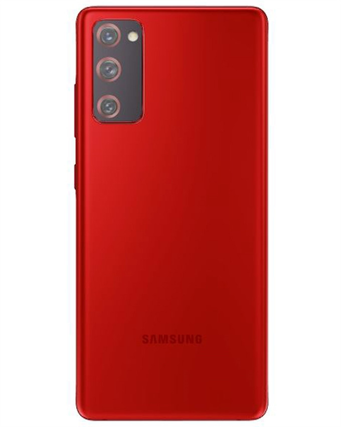 Wholesale Samsung Galaxy S20 FE G781U red 128GB 5G unlocked B stock bulk smartphone back view