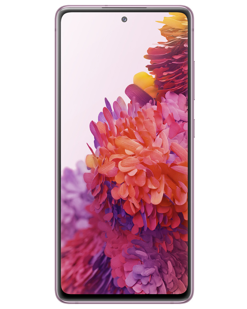 Wholesale Samsung Galaxy S20 FE G781V cloud lavender 128GB 5G unlocked A stock bulk smartphone front view