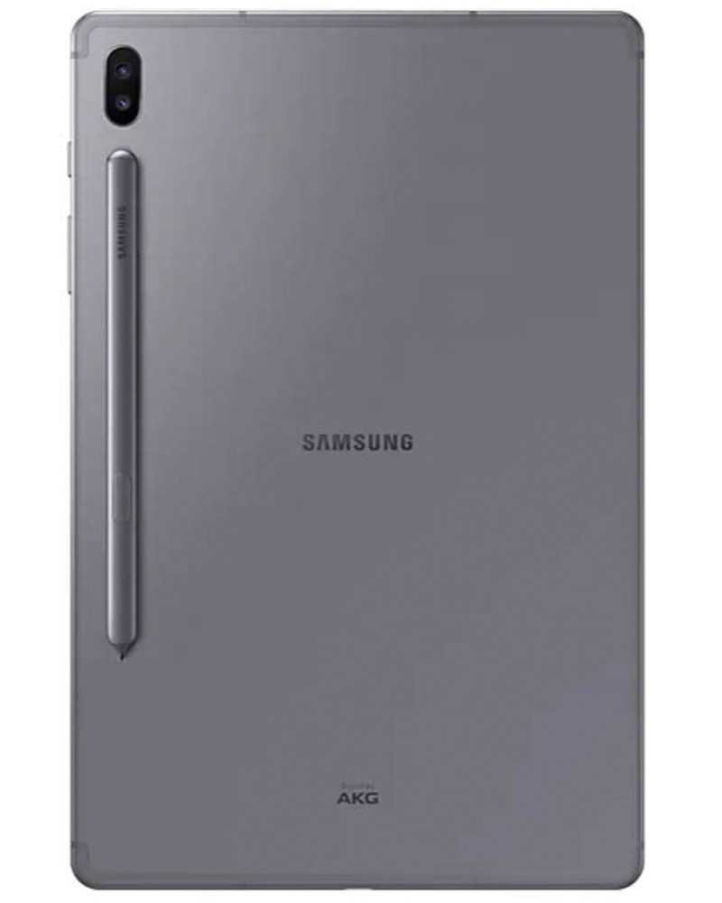 Wholesale Samsung Galaxy Tab S6 T866N mountain gray 128GB 5G unlocked A stock bulk tablet back view