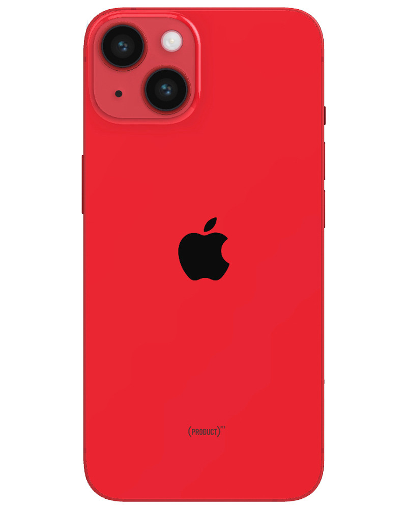 Wholesale Apple iPhone 14 Plus Product Red 128GB unlocked b stock bulk smartphone back view