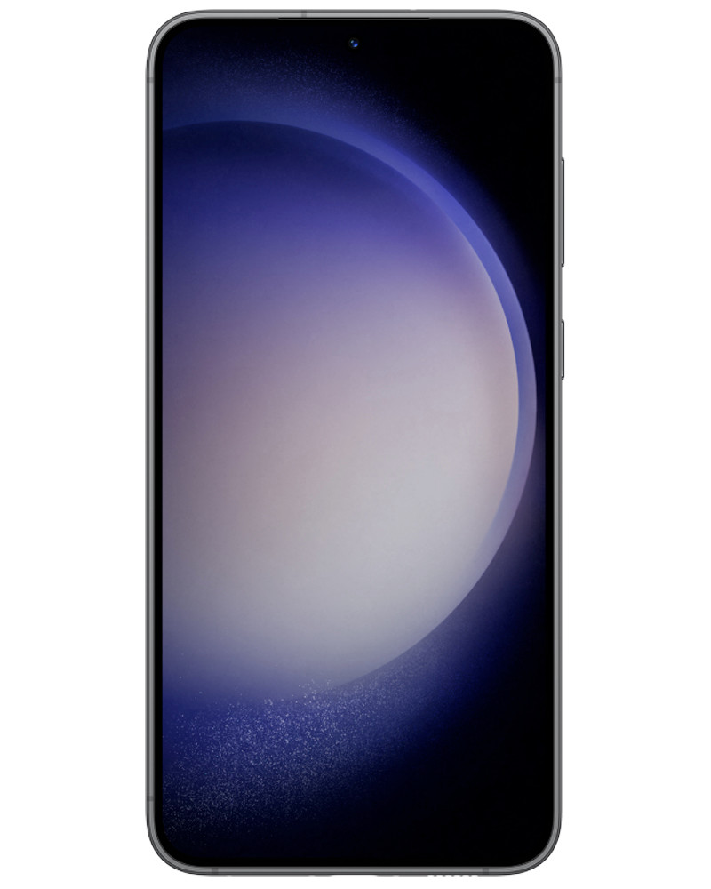 Wholesale Samsung Galaxy S23+ black 256GB unlocked b stock bulk smartphone front view